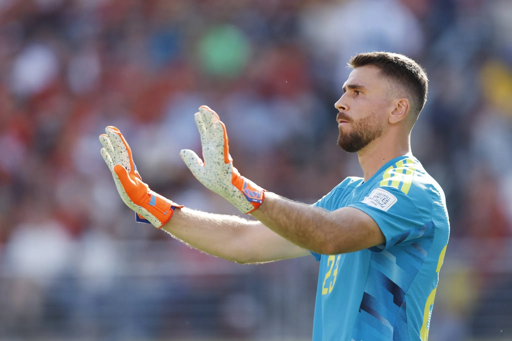 Unai Sim&oacute;n na decis&atilde;o entre Espanha e Argentina