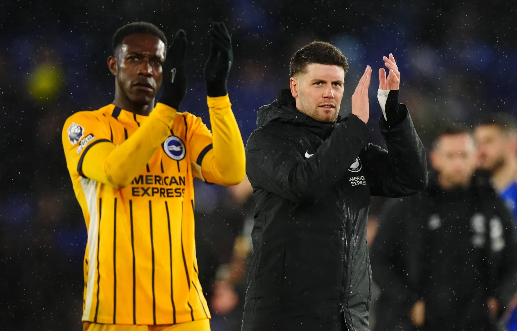 Welbeck e H&uuml;rzeler pelo Brighton (Foto: Imago)