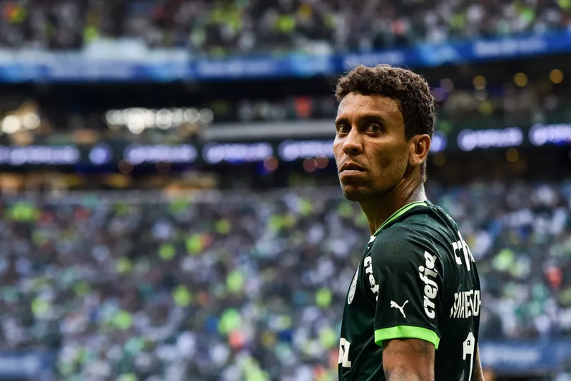 Marcos Rocha, durante jogo do Palmeiras