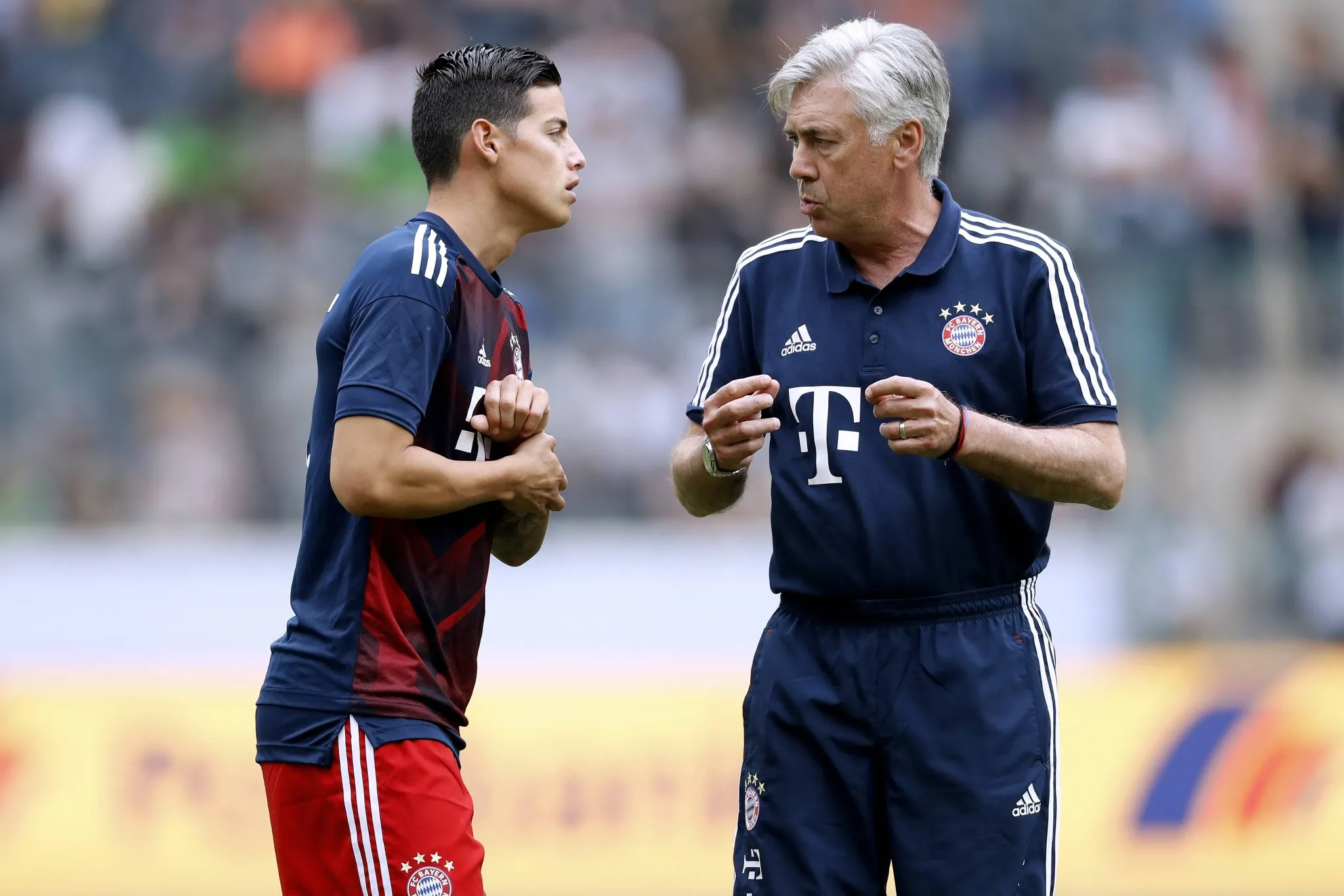 James e Ancelotti