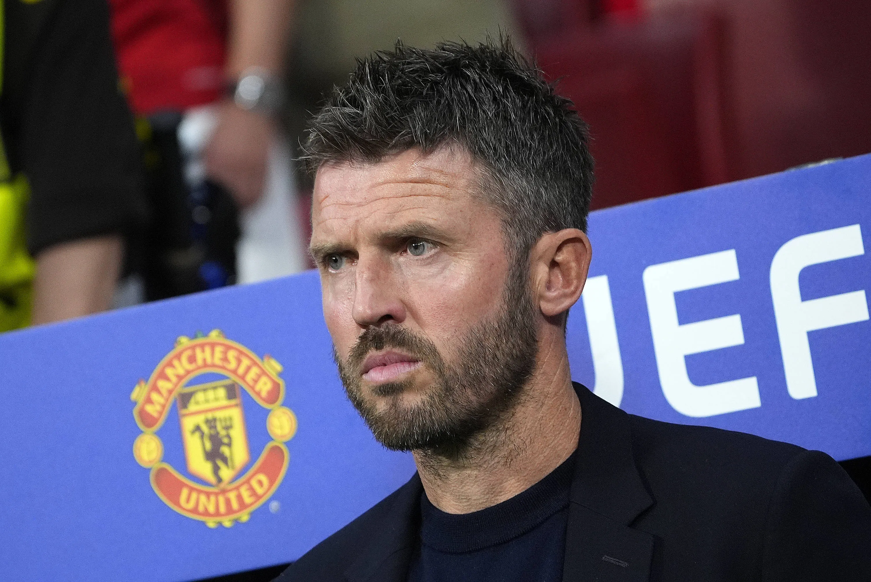 Michael Carrick em jogo do Manchester United