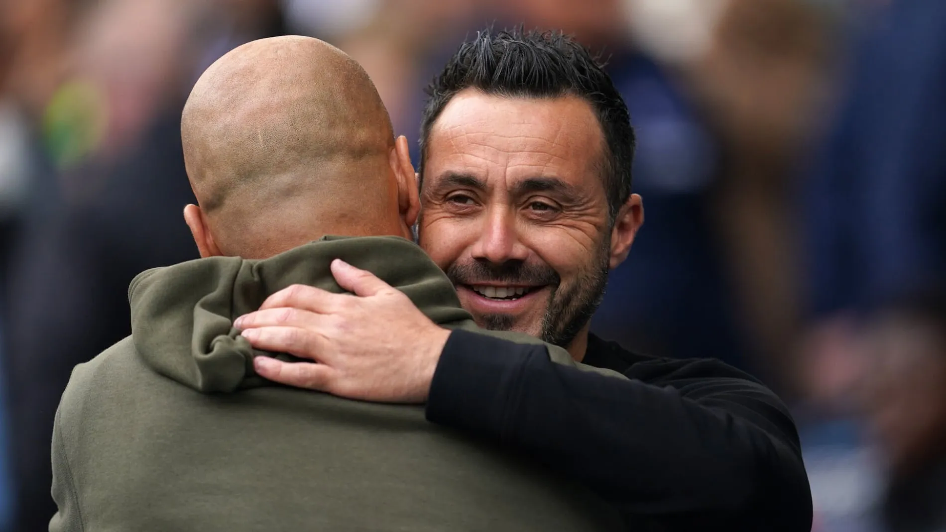 Guardiola rasga elogios a De Zerbi: &ldquo;Ele &eacute; um dos t&eacute;cnicos mais influentes dos &uacute;ltimos 20 anos&rdquo;