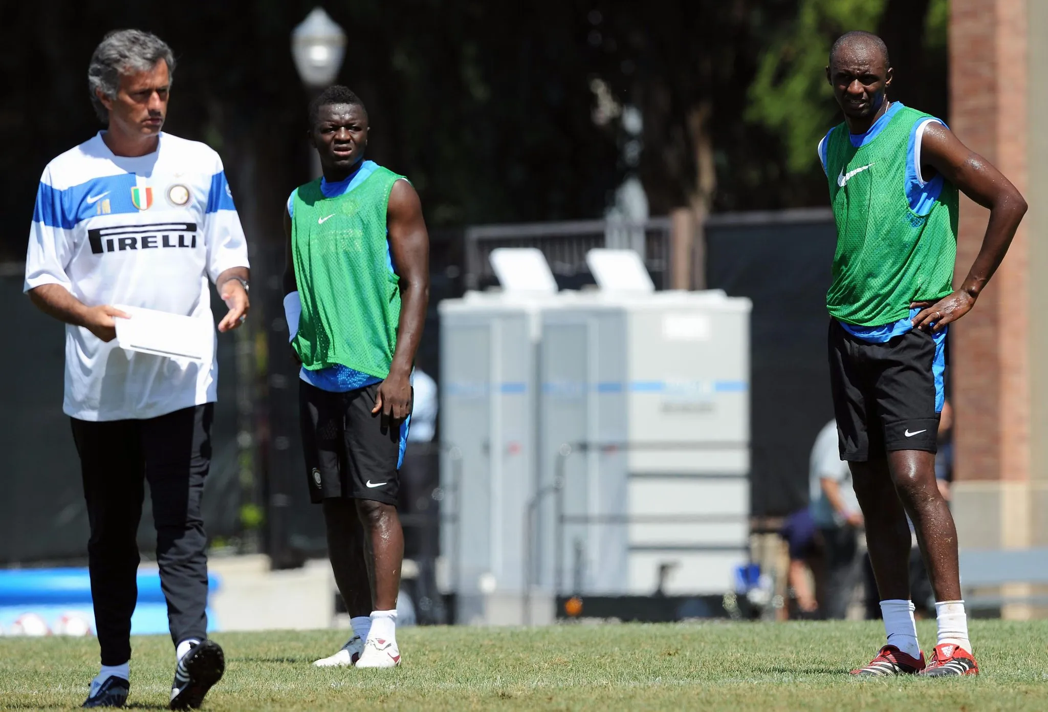 Mourinho e Vieira pela Inter em 2009