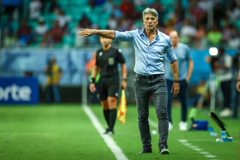 Renato Ga&uacute;cho em jogo contra o Bahia, pela 4&ordf; rodada do Brasileir&atilde;o 2024. Foto: Lucas Uebel/Gr&ecirc;mio FBPA