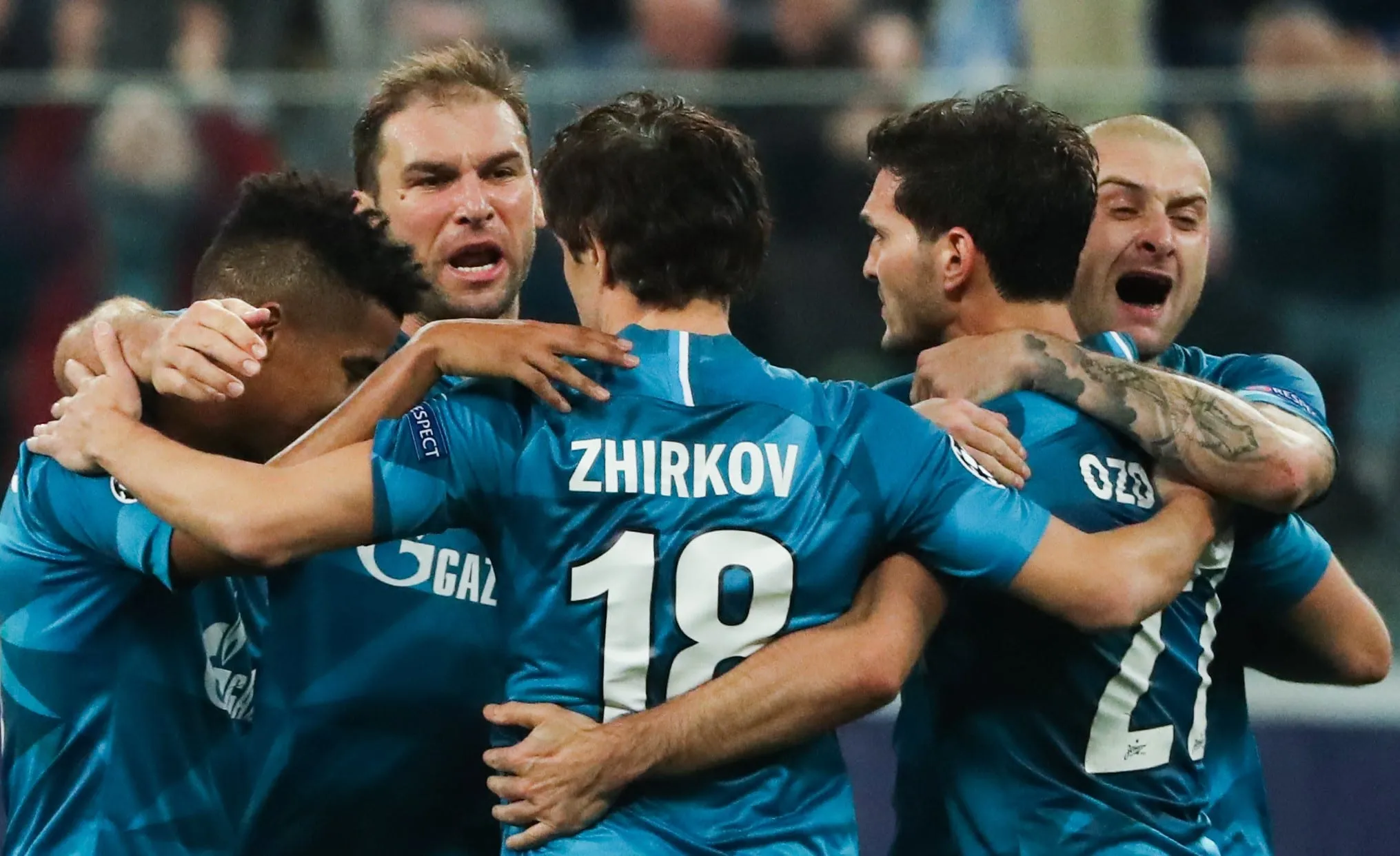 No grupo mais parelho da Champions, o Zenit somou tr&ecirc;s pontos cruciais ao bater o Lyon