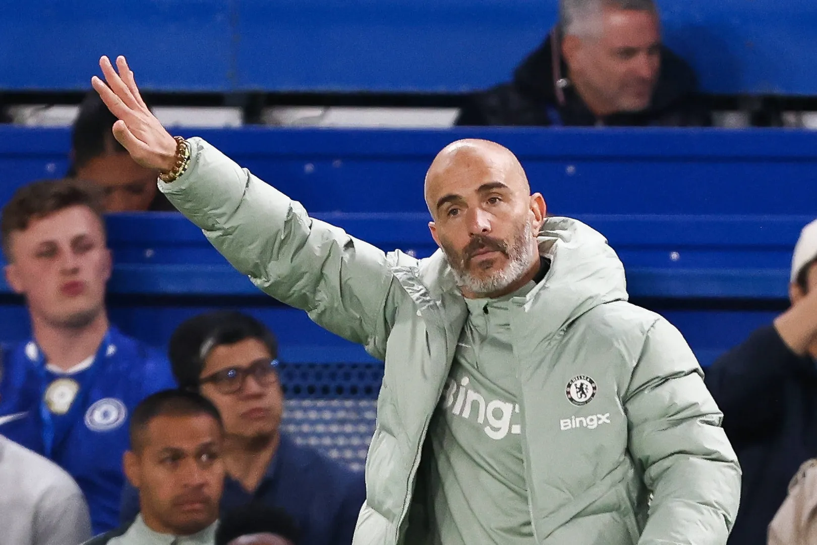 Enzo Maresca em jogo do Chelsea