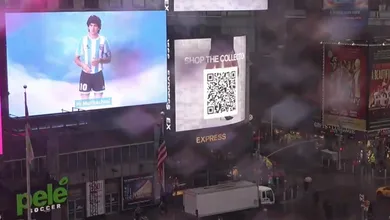 Maradona &lsquo;apareceu&rsquo; em Nova York como holograma, s&oacute; esqueceram que ele n&atilde;o gostava dos Estados Unidos