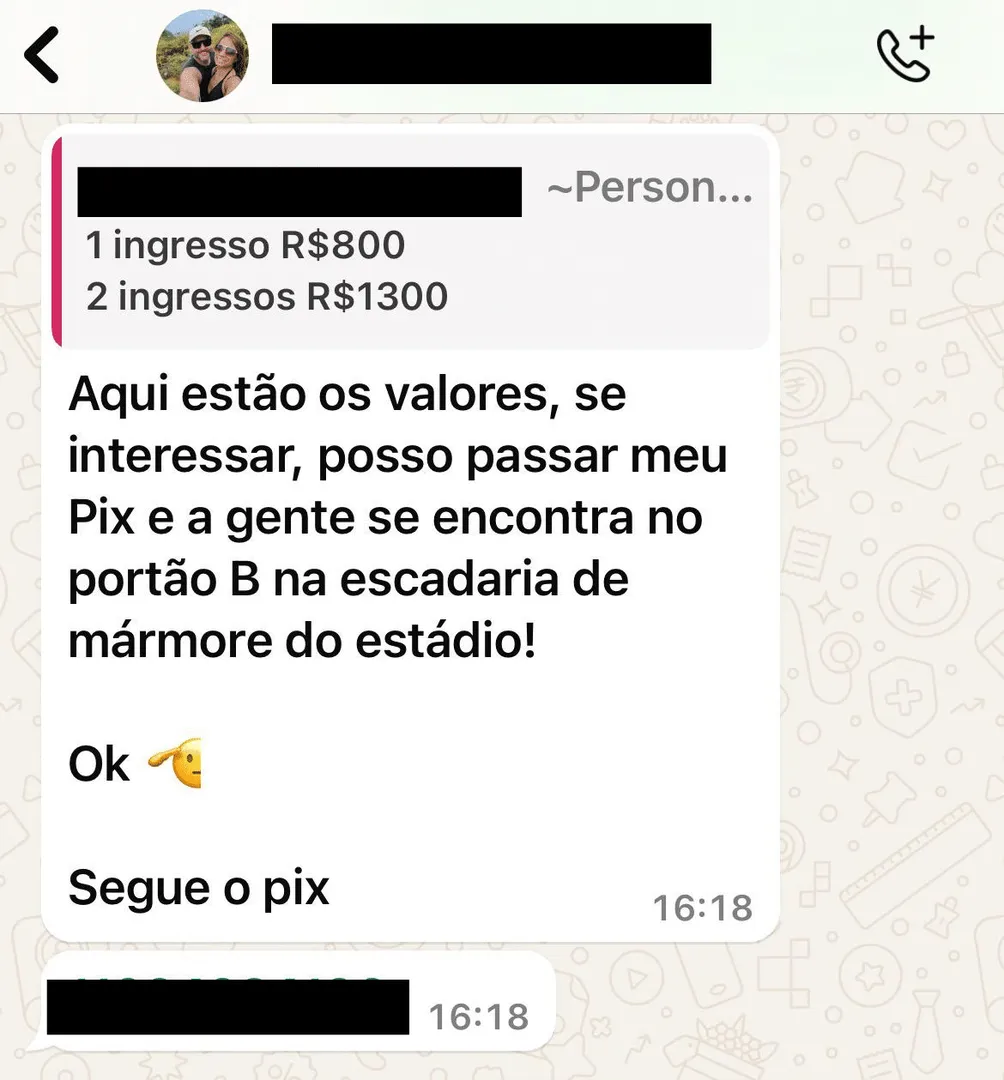 Print cambista Corinthians