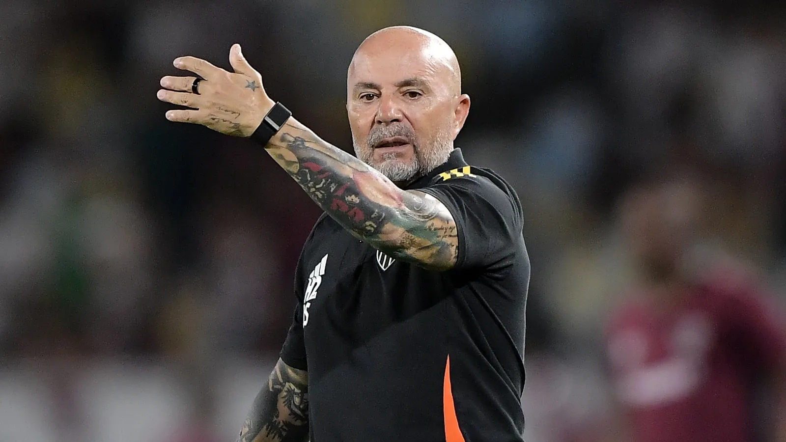 Jorge Sampaoli durante Fluminense e Atl&eacute;tico-MG