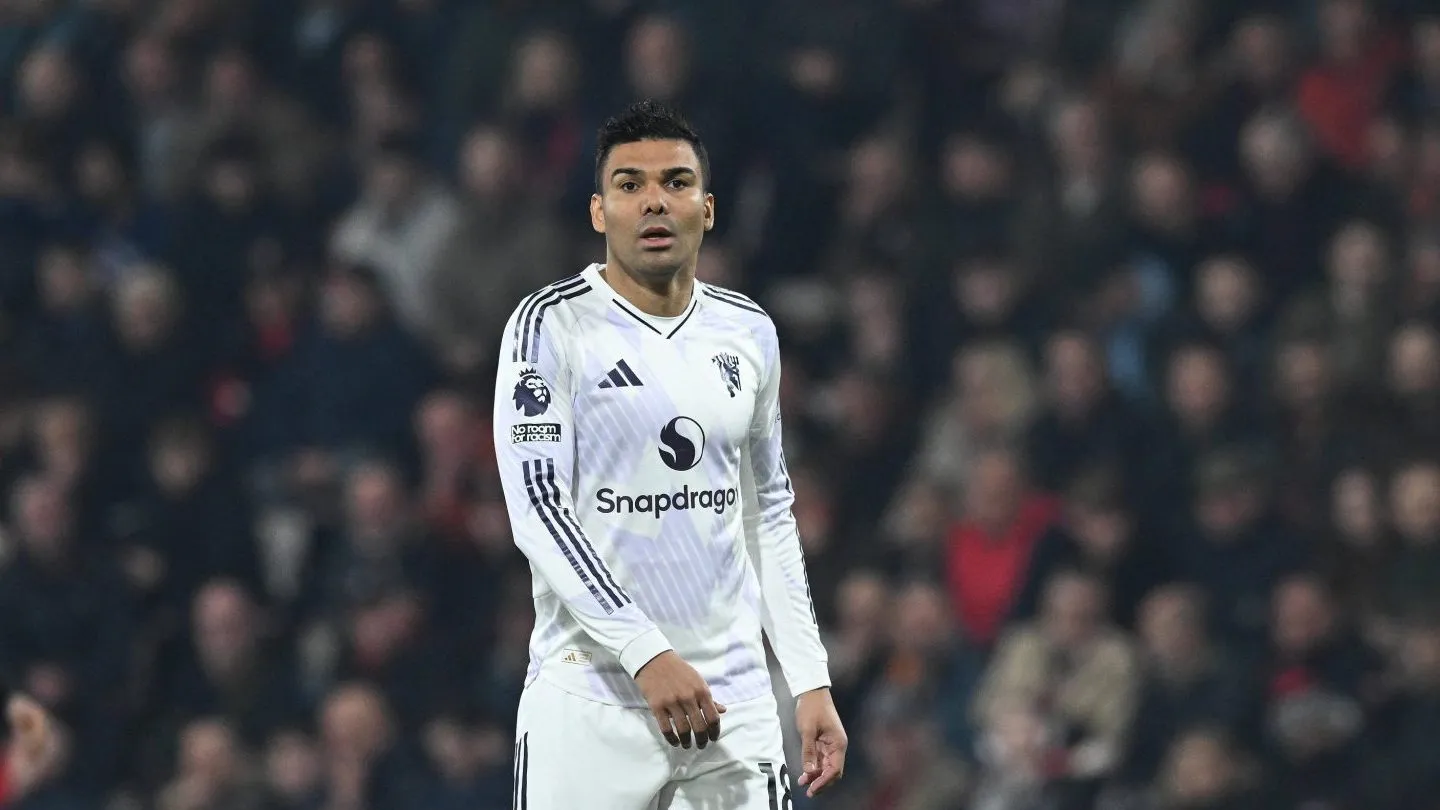 Casemiro em a&ccedil;&atilde;o pelo Manchester United