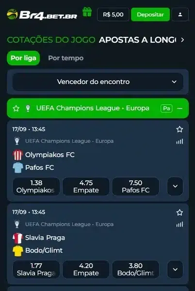 Apostas Champions League: odds, dicas e onde apostar