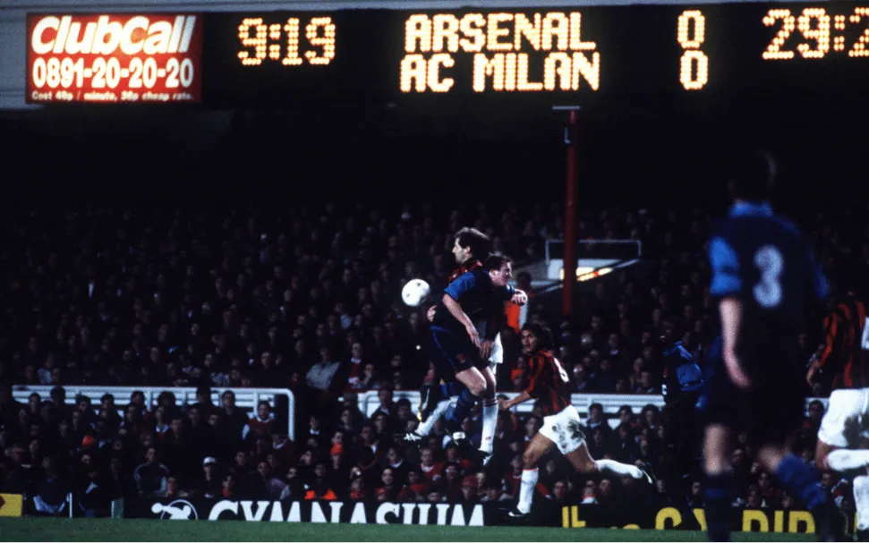 A esquecida final continental entre Milan e Arsenal: A Supercopa Europeia de 1994/95
