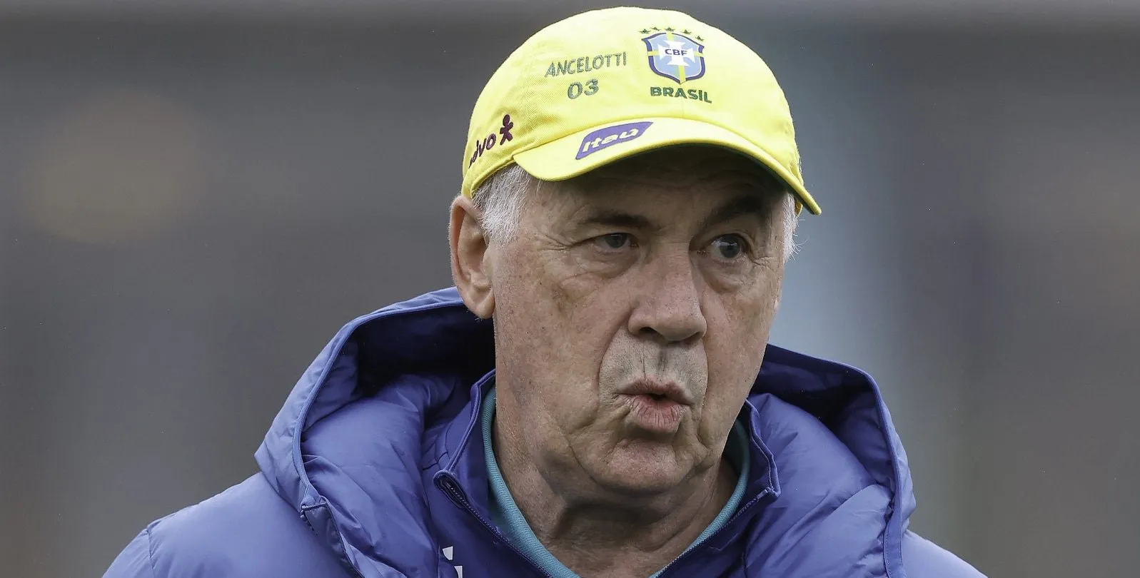 Carlo Ancelotti, treino do Brasil 0709
