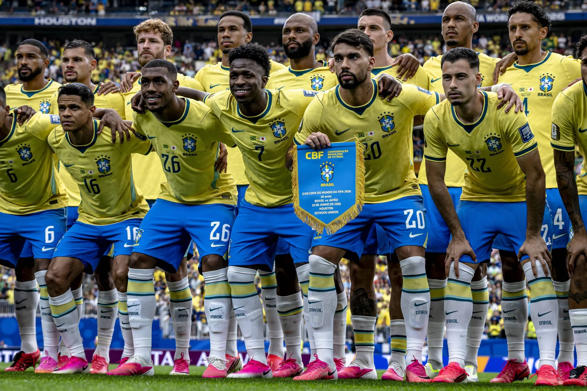 Sele&ccedil;&atilde;o brasileira perfilada