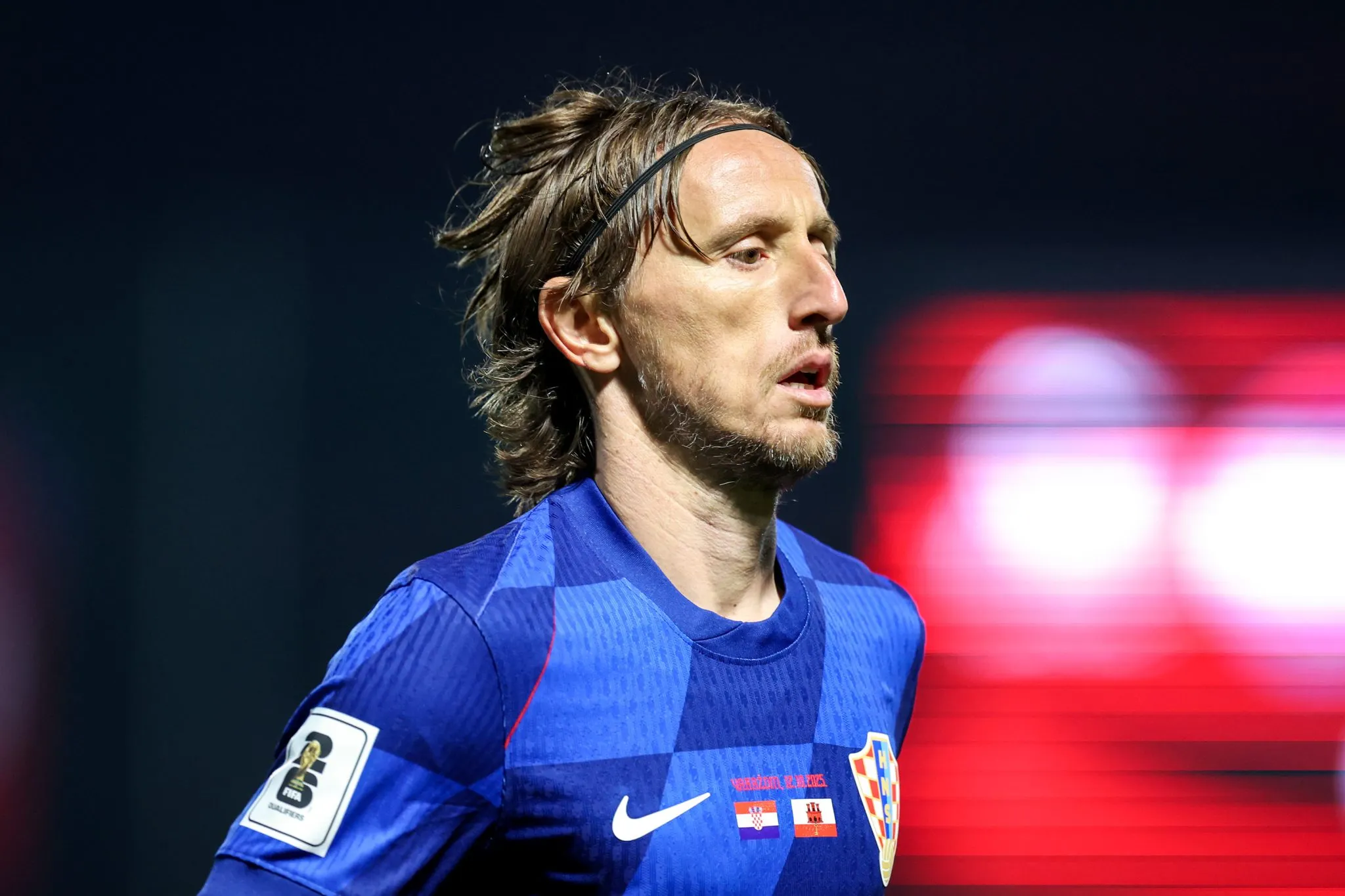 Luka Modric em amistoso da Cro&aacute;cia