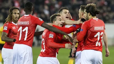 Su&iacute;&ccedil;a sai de 2 a 0 contra para virada insana contra a B&eacute;lgica por 5 a 2 e avan&ccedil;a na Liga das Na&ccedil;&otilde;es