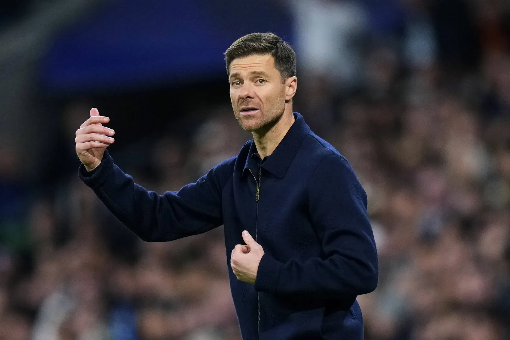 Xabi Alonso durante Real Madrid x Manchester City