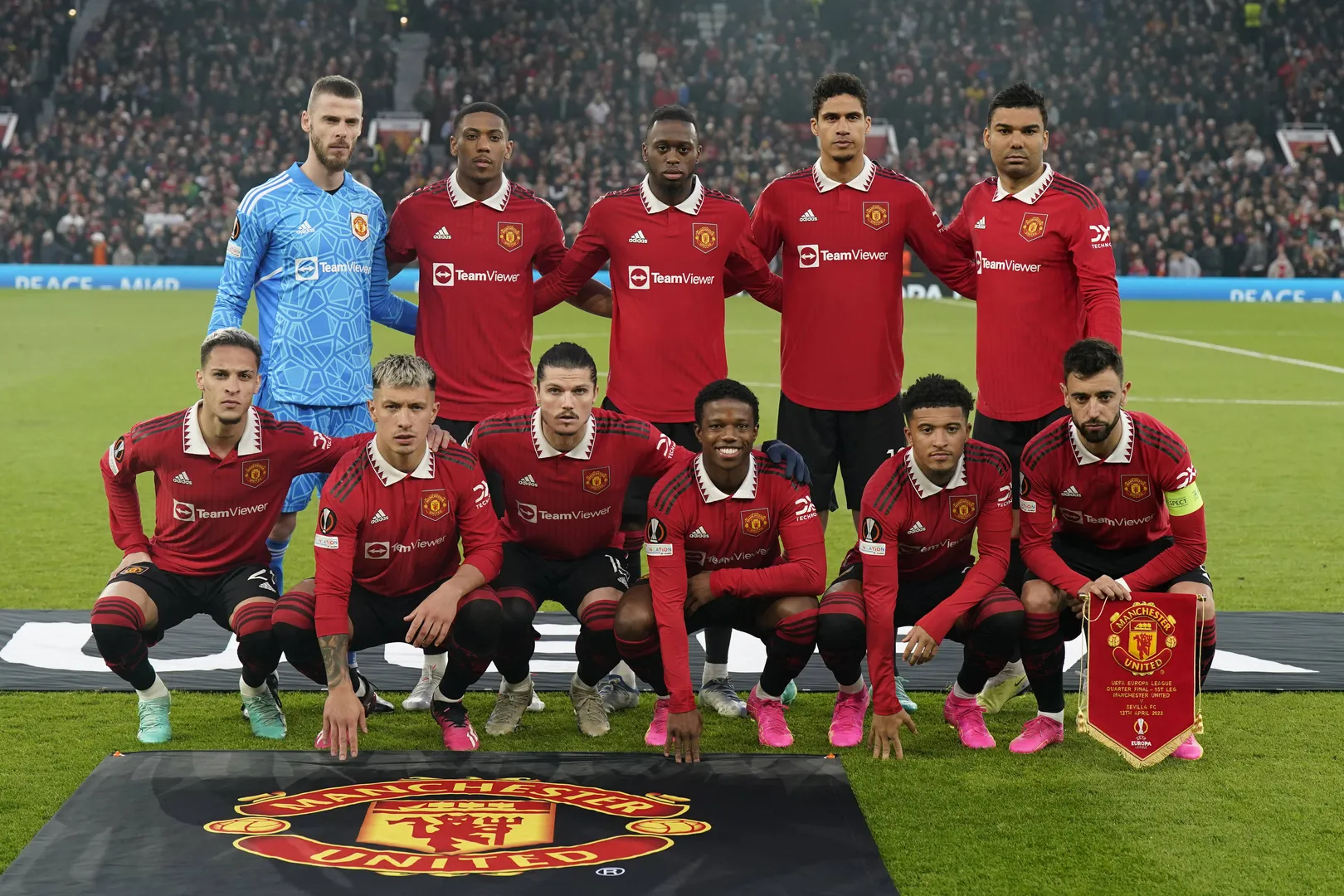 Antony e De Gea jogaram juntos no Manchester United na temporada 2022/23 Foto: (Imago)