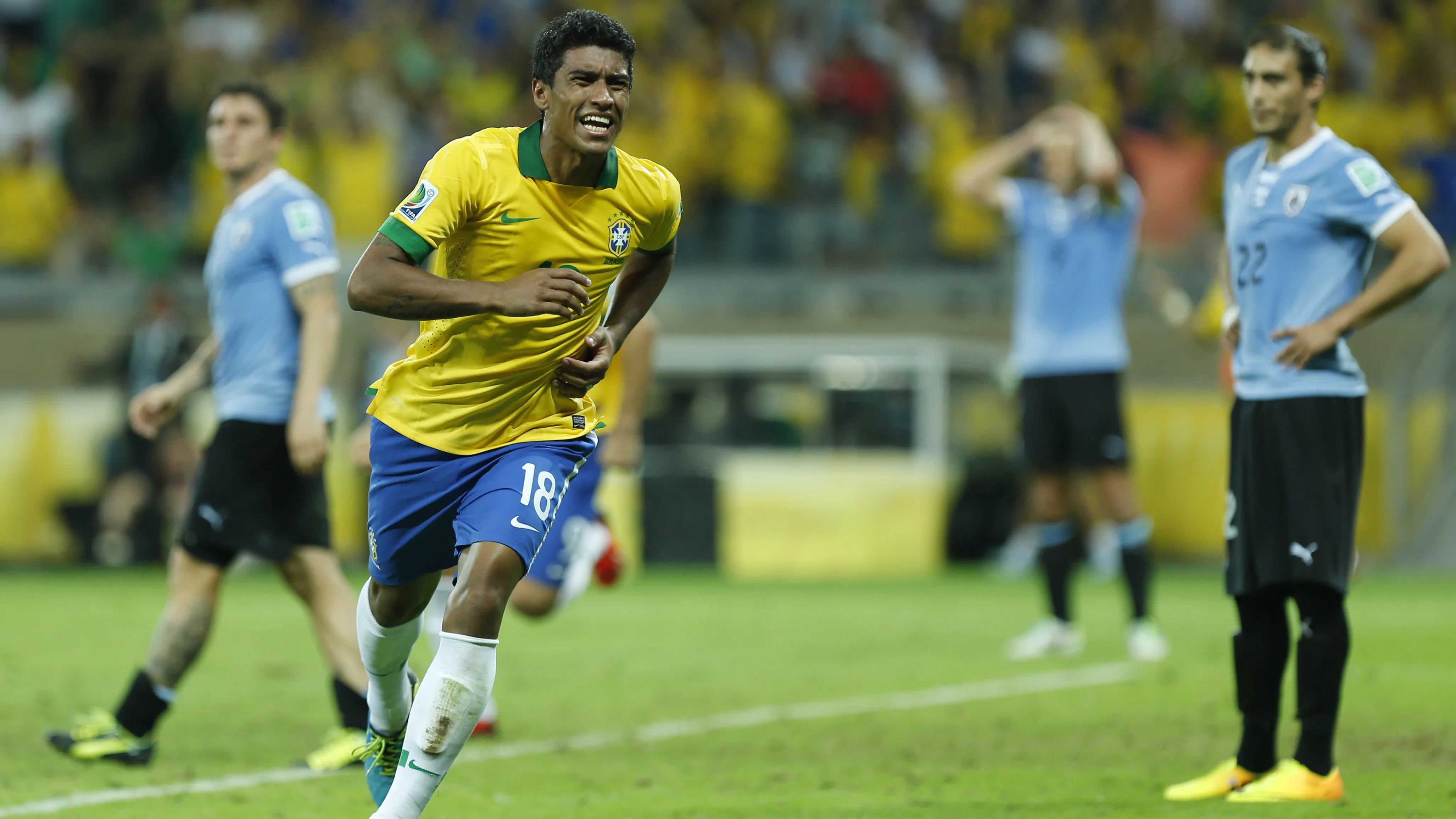 Paulinho foi decisivo na Copa das Confedera&ccedil;&otilde;es (AP Photo/Bruno Magalhaes)