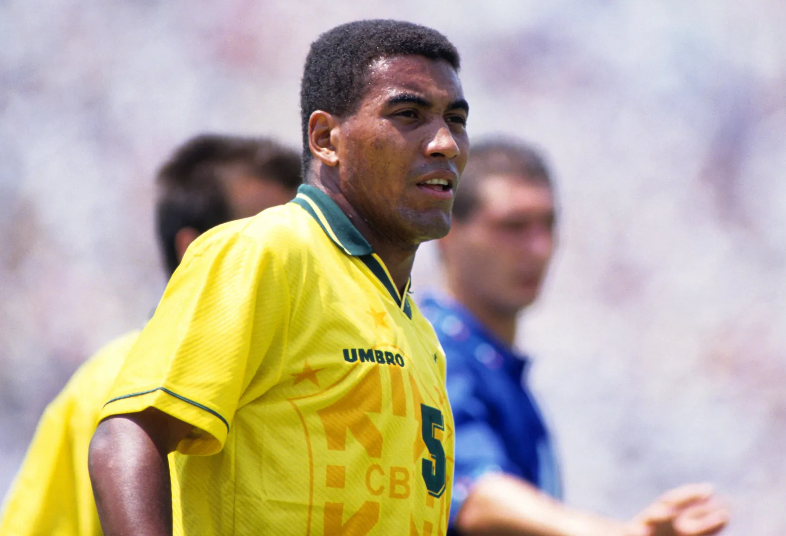 Mauro Silva em a&ccedil;&atilde;o pela sele&ccedil;&atilde;o brasileira na final da Copa do Mundo de 1994