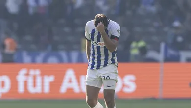 O Hertha flertava com a segundona h&aacute; anos e um gol sofrido aos 49 do 2&deg; tempo decretou o rebaixamento
