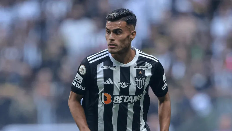Fausto Vera em estreia pelo Atl&eacute;tico-MG