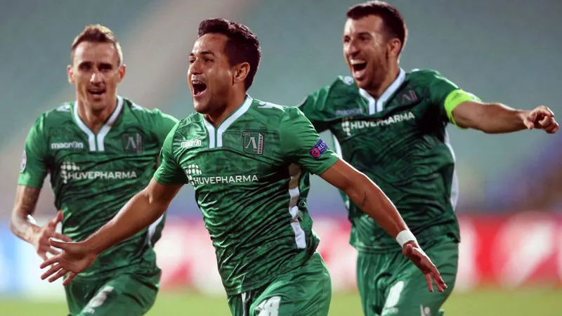 Wanderson, do Ludogorets, comemora