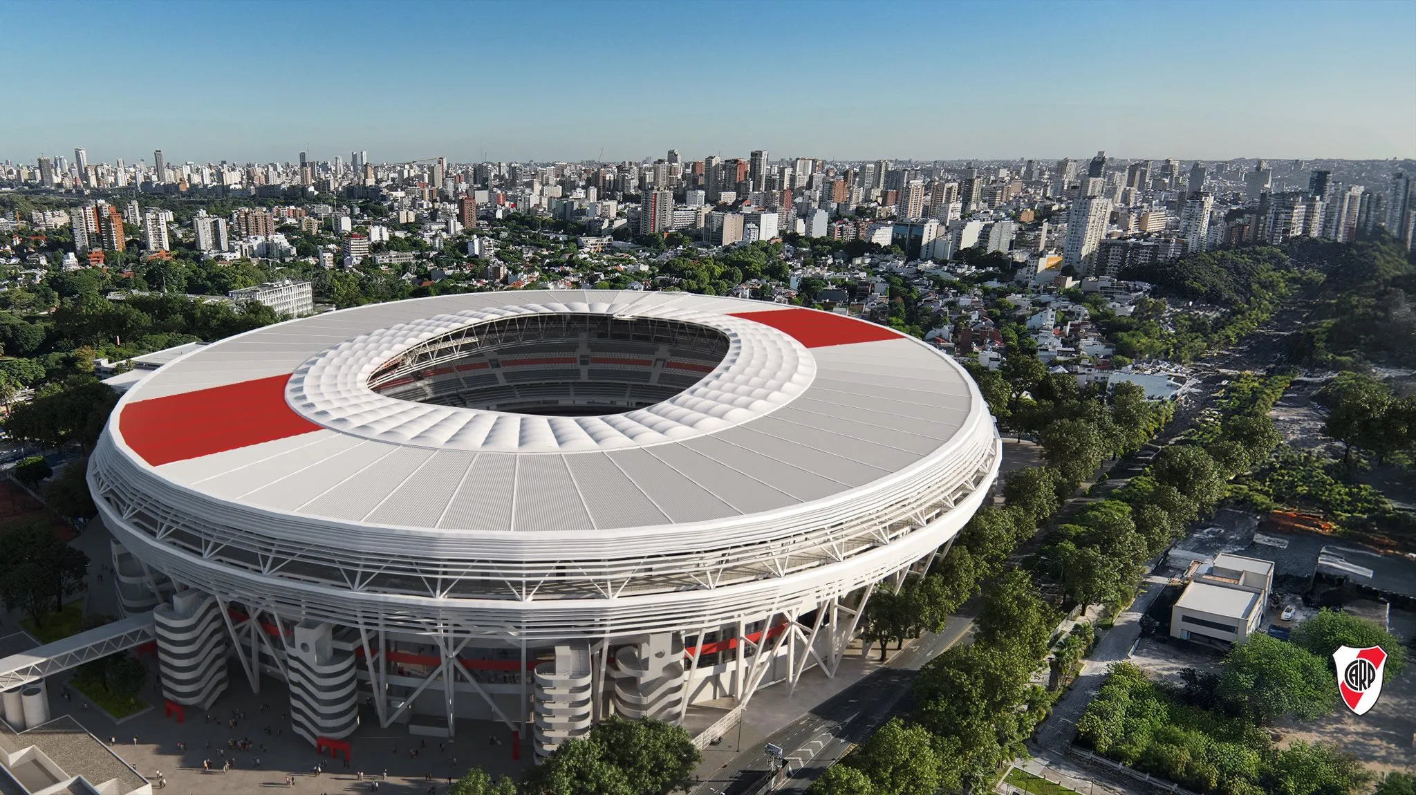 Imagens do projeto do Est&aacute;dio Monumental de N&uacute;&ntilde;ez, que quer chegar aos 100 mil torcedores. Foto: Cedidas pelo River Plate &agrave; Trivela