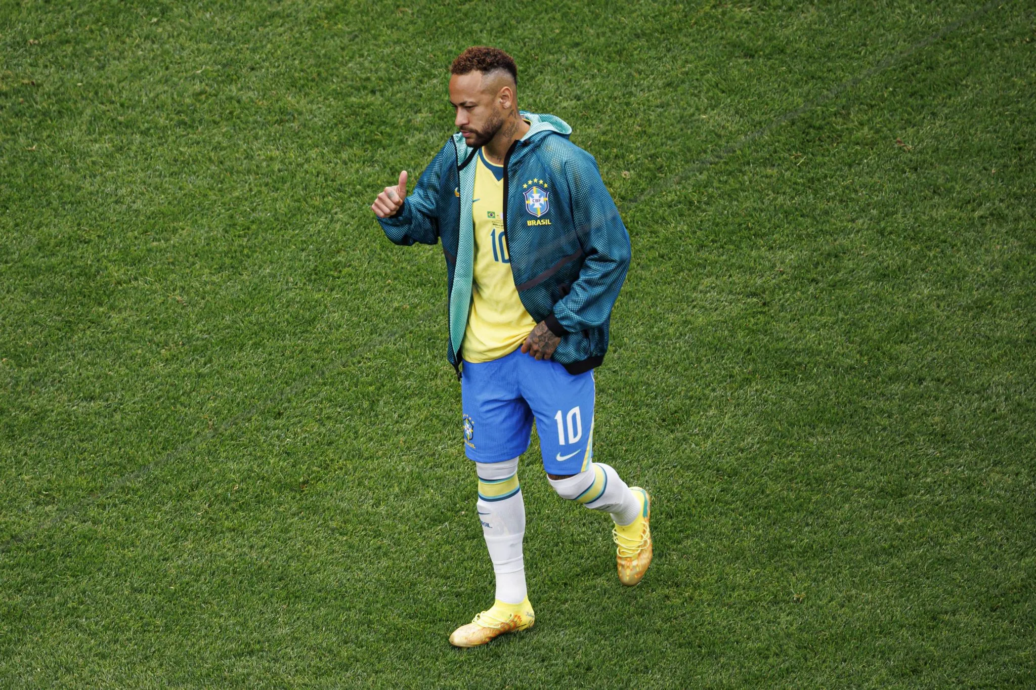 Neymar n&atilde;o foi utilizado na partida do Brasil contra o Jap&atilde;o na Copa do Mundo (Foto: IMAGO / Ball Raw Images)