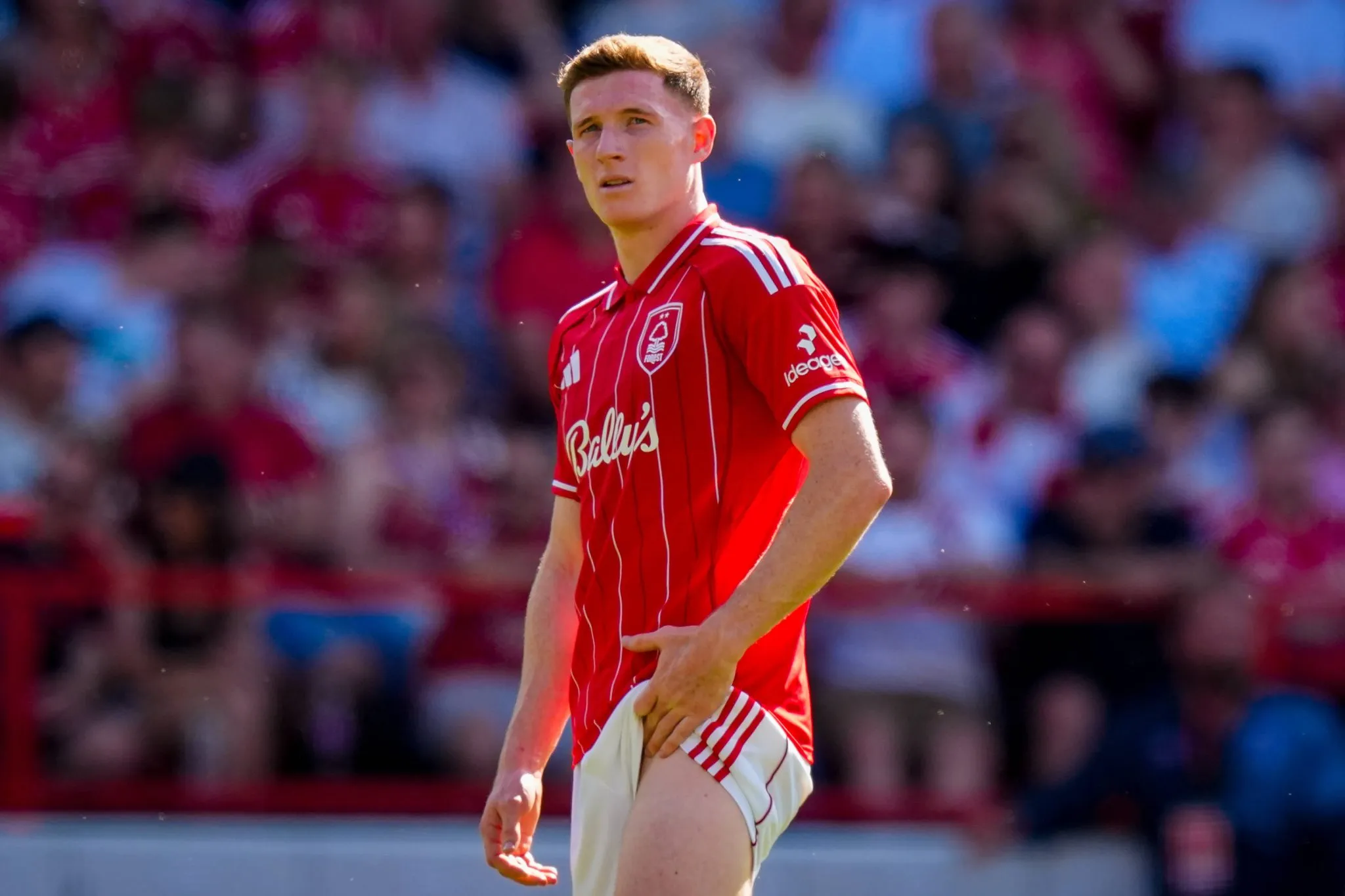 Elliot Anderson em a&ccedil;&atilde;o pelo Nottingham Forest