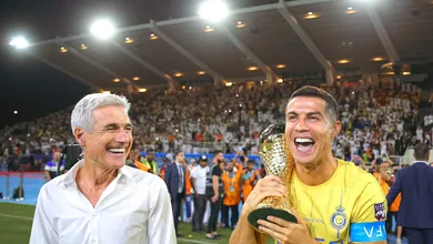 Cristiano Ronaldo decide e fatura primeiro t&iacute;tulo no Al Nassr