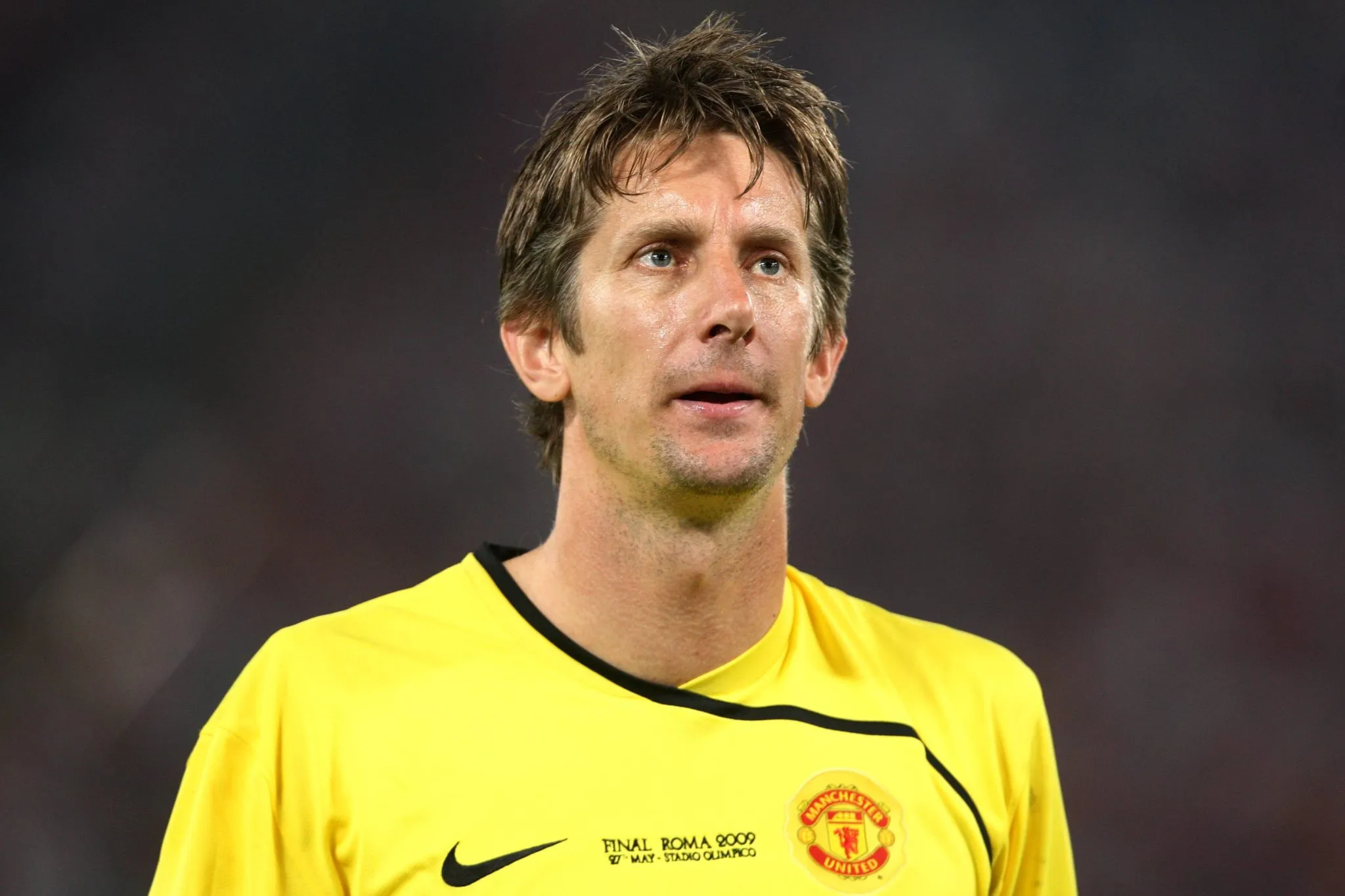 Edwin van der Sar em jogo do Manchester United