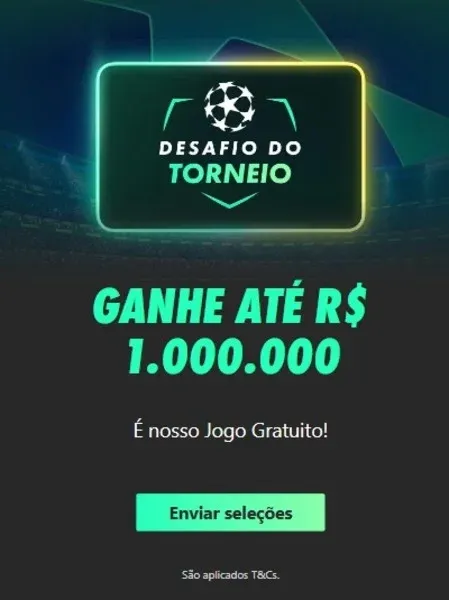 Desafio do Torneio - Champions League na bet365