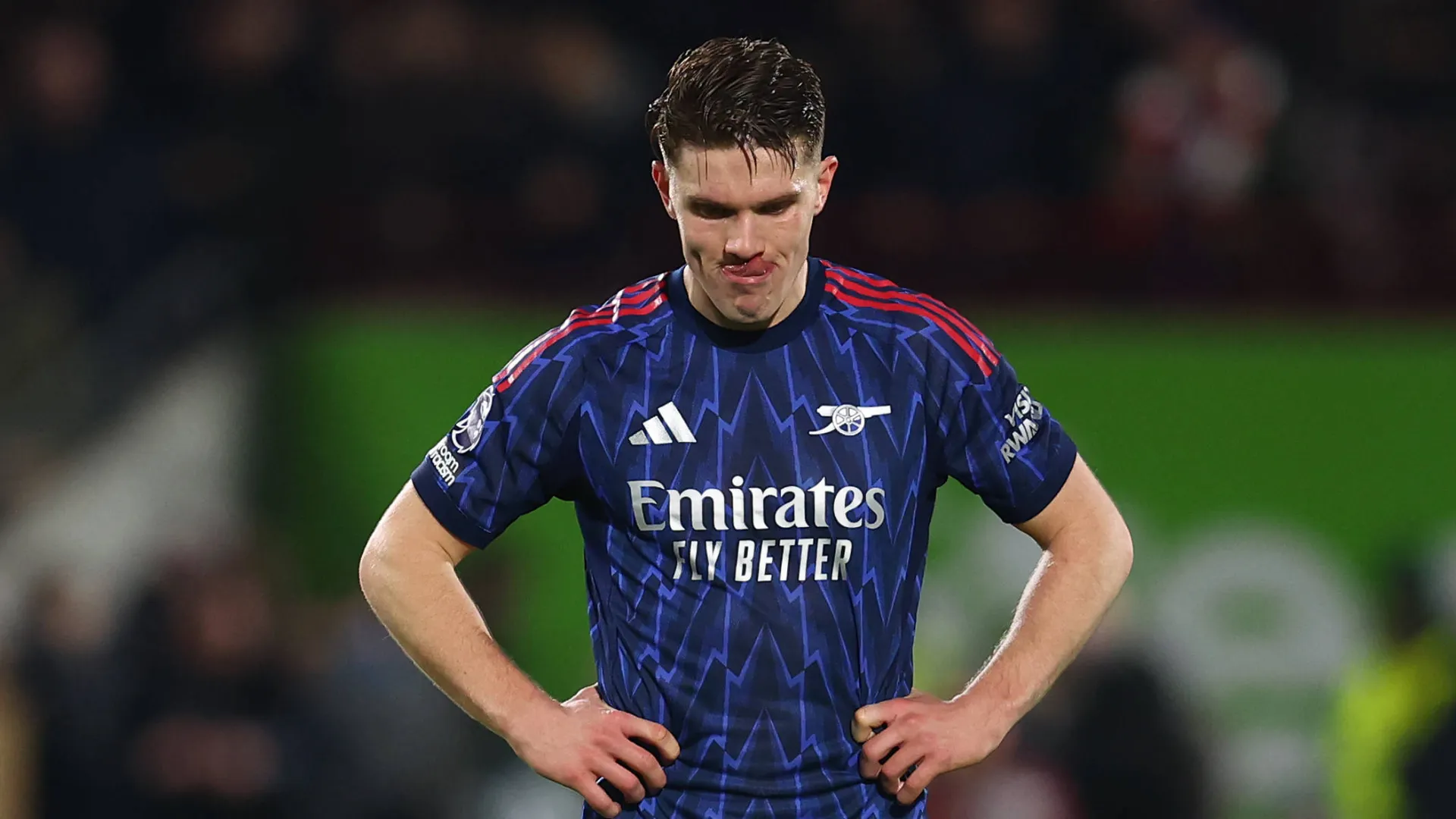 Viktor Gy&ouml;keres ap&oacute;s jogo do Arsenal na Premier League