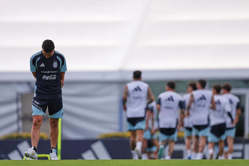 Lionel Scaloni em treino da sele&ccedil;&atilde;o argentina (Foto: SUSA/Icon Sport)