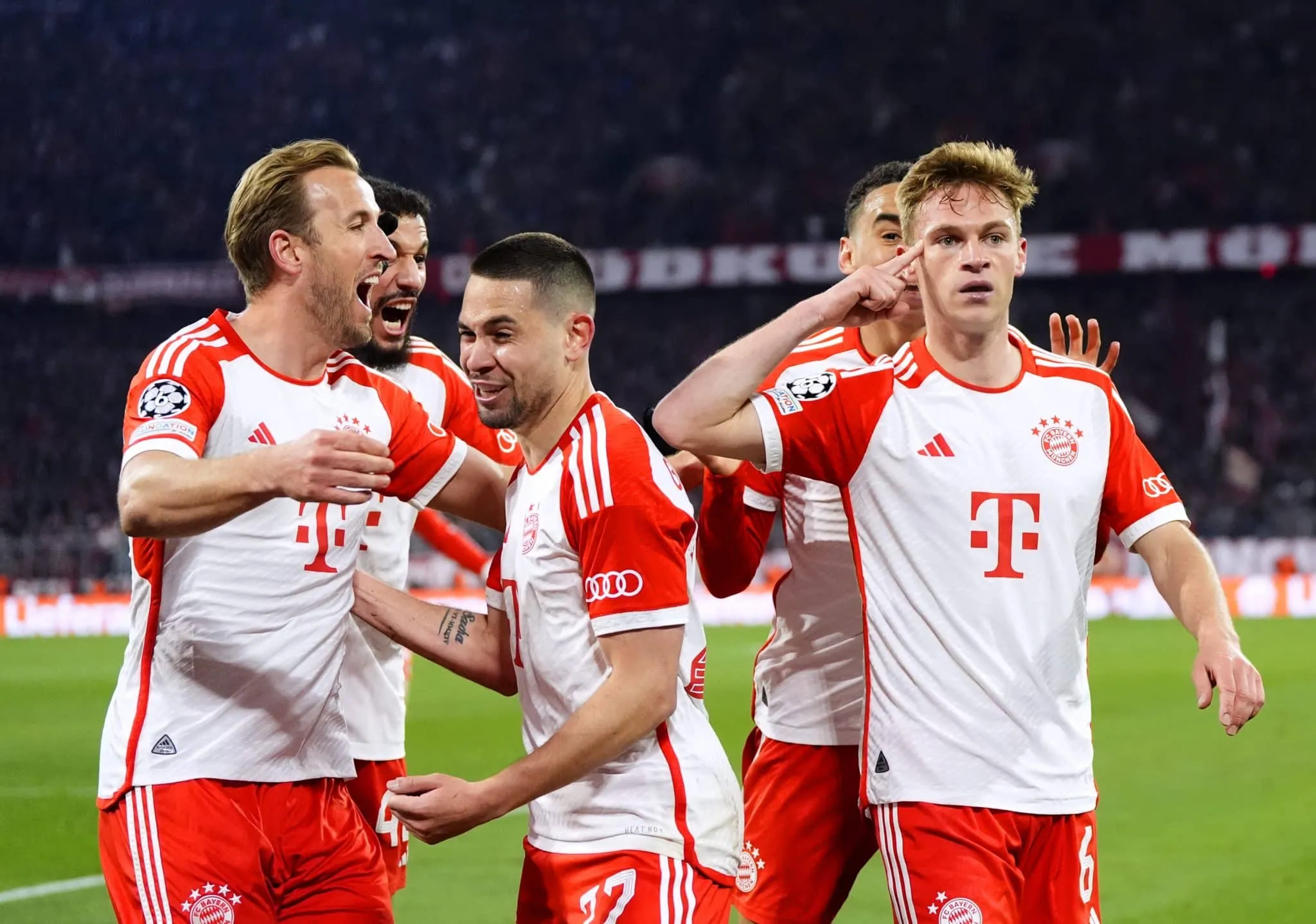Uma cabe&ccedil;ada fatal de Kimmich foi o suficiente para o Bayern eliminar o Arsenal