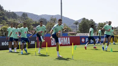 Cedo para se animar? Jesus vai a campo no &uacute;ltimo treino do Brasil, mas n&atilde;o viaja para a Col&ocirc;mbia