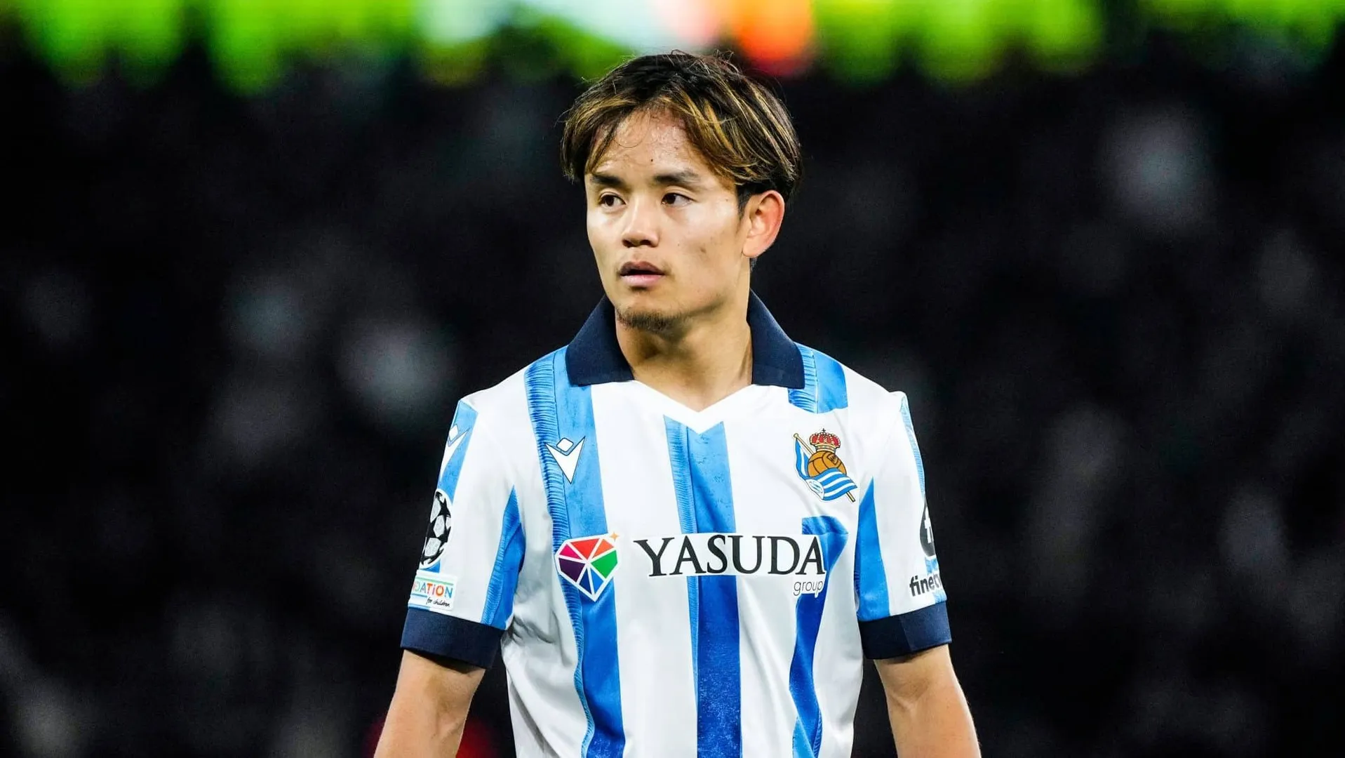Takefusa Kubo em a&ccedil;&atilde;o pela Real Sociedad Real Madrid