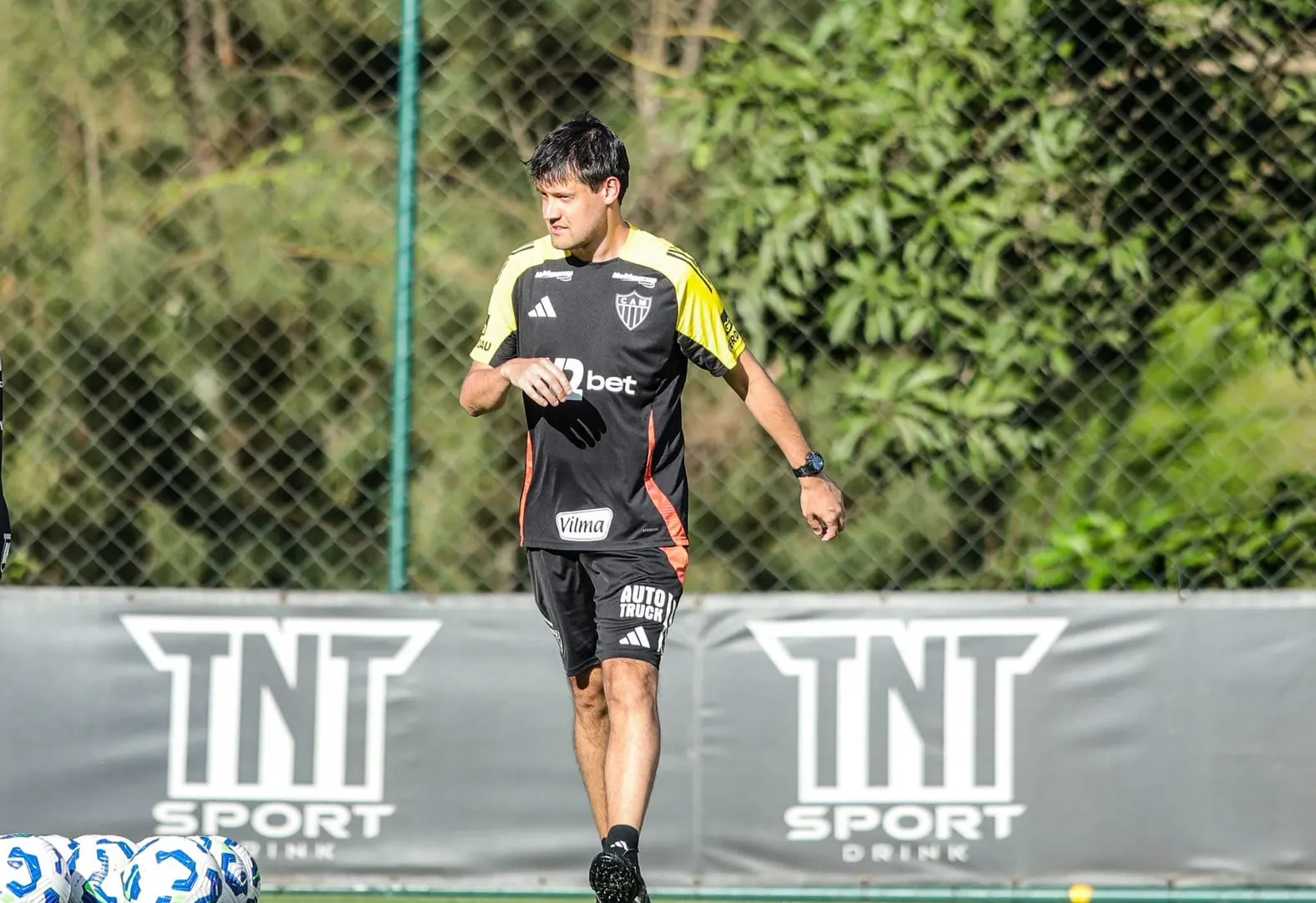 Iubel durante treino do Atl&eacute;tico-MG
