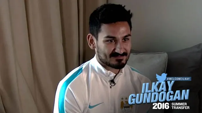 Ilkay Gundogan quando chegou ao Manchester City, em 2016 