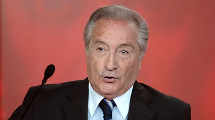 Eugenio Figueredo, o novo presidente da Conmebol  (AP Photo/Gregorio Marrero)
