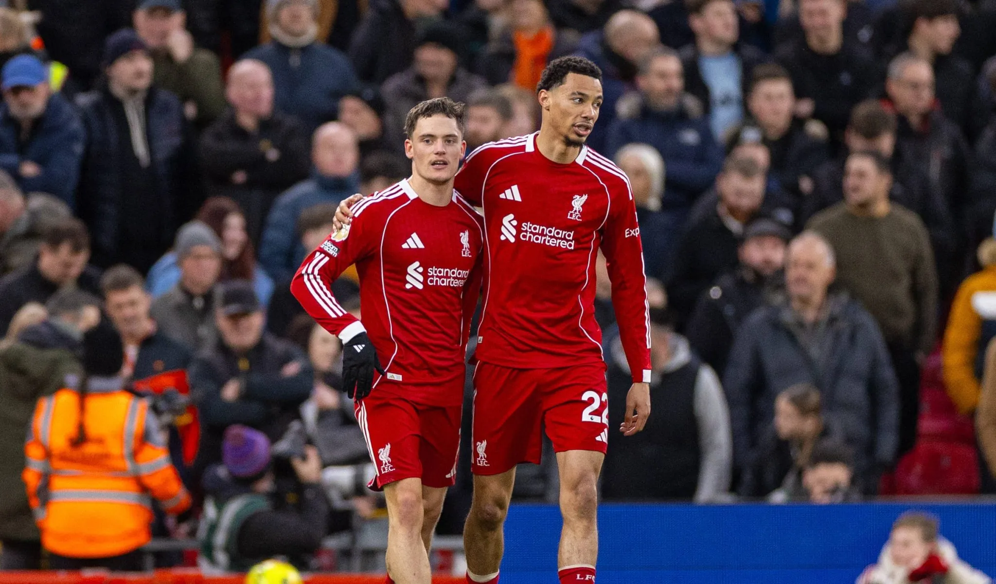 Florian Wirtz e Hugo Ekitiké pelo Liverpool (Foto: Imago)