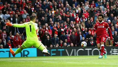 Com Salah descalibrado, poderoso ataque do Liverpool n&atilde;o conseguiu vencer o Stoke