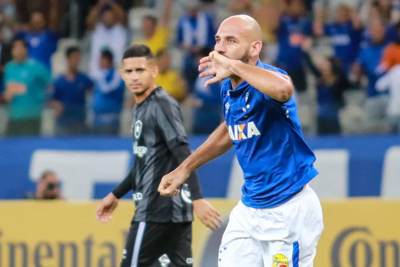 Zagueiro Bruno Rodrigo comemora gol marcado sobre o Botafogo na Copa do Brasil de 2016