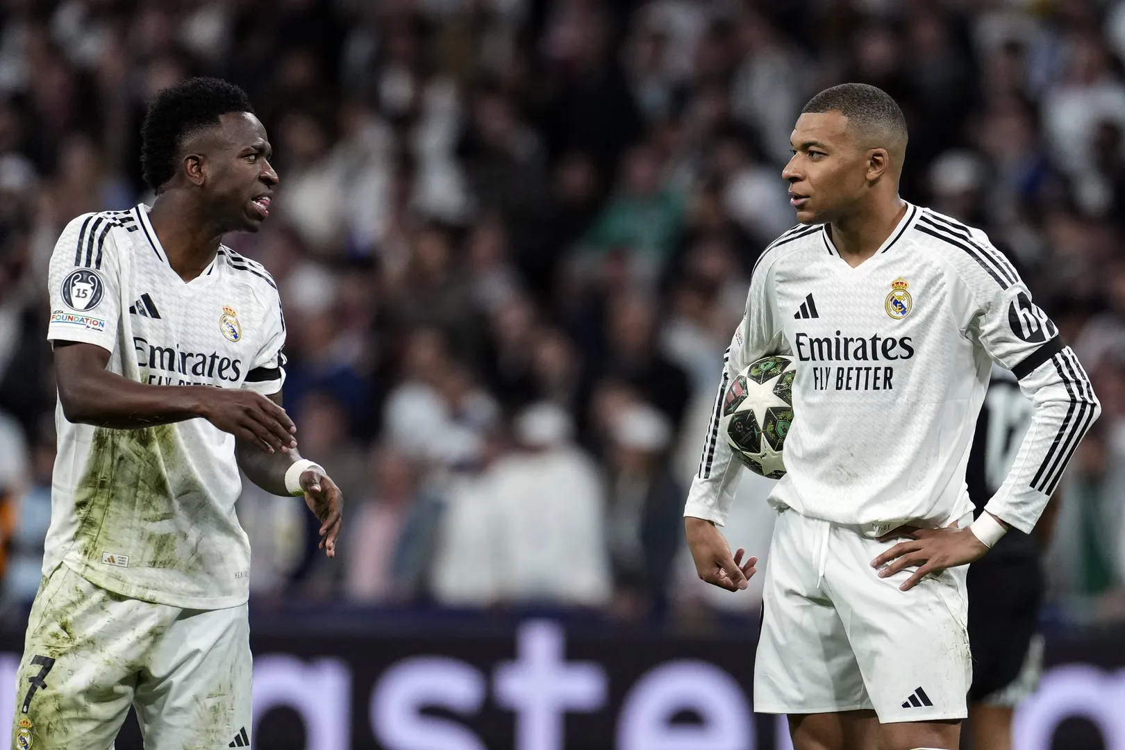 Vinicius Jr. e Kylian Mbapp&eacute; pelo Real Madrid Foto: (Imago)