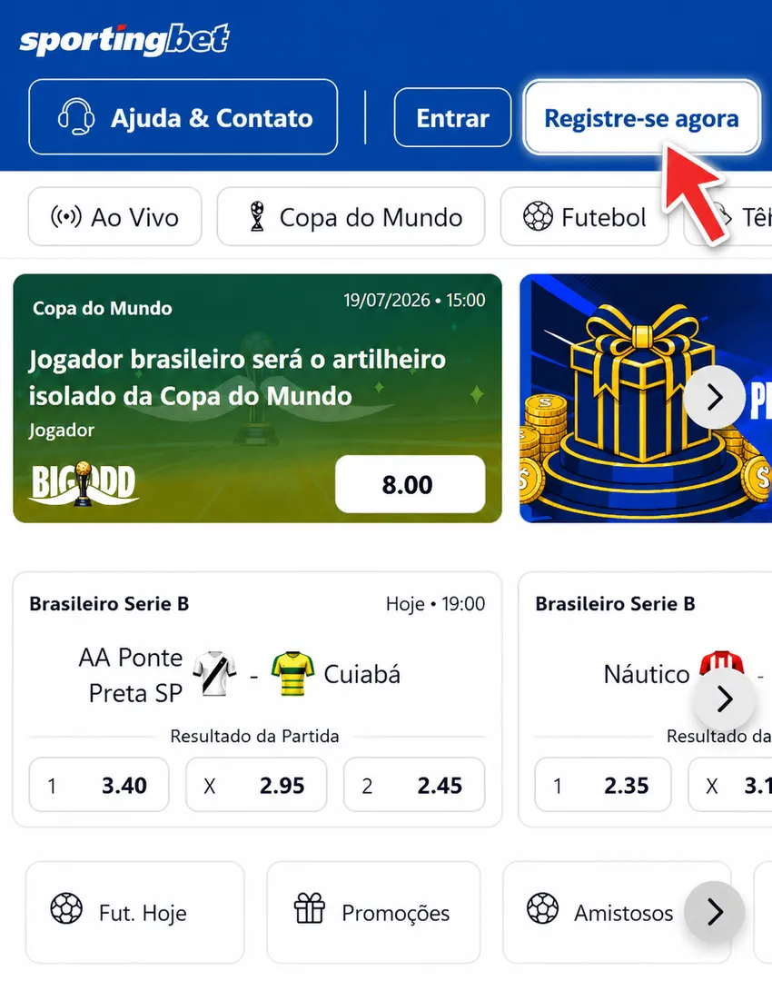 C&oacute;digo promocional Sportingbet: ative free bets e b&ocirc;nus de m&uacute;ltiplas