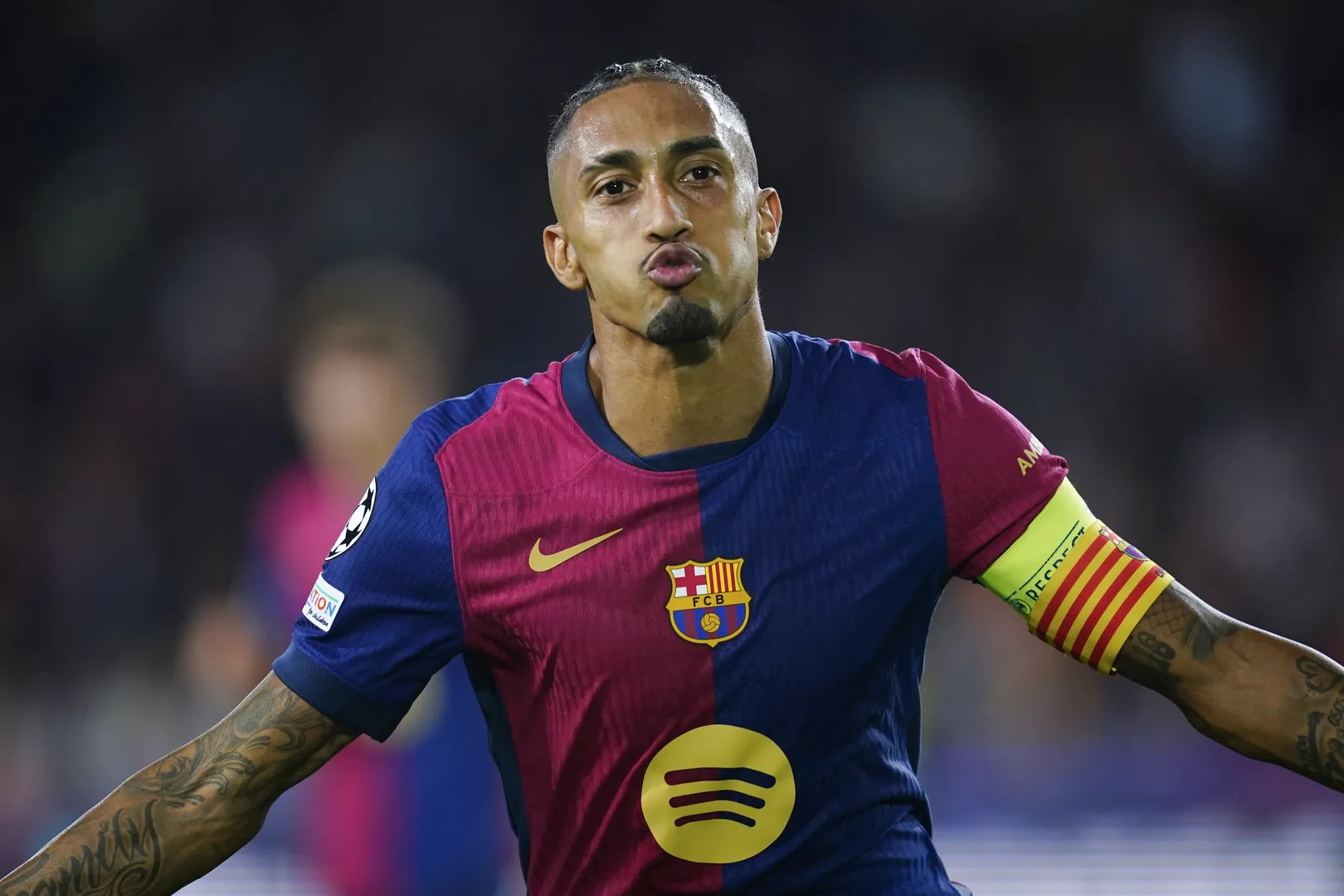 Foto: (IconSport) - Raphinha, do Barcelona