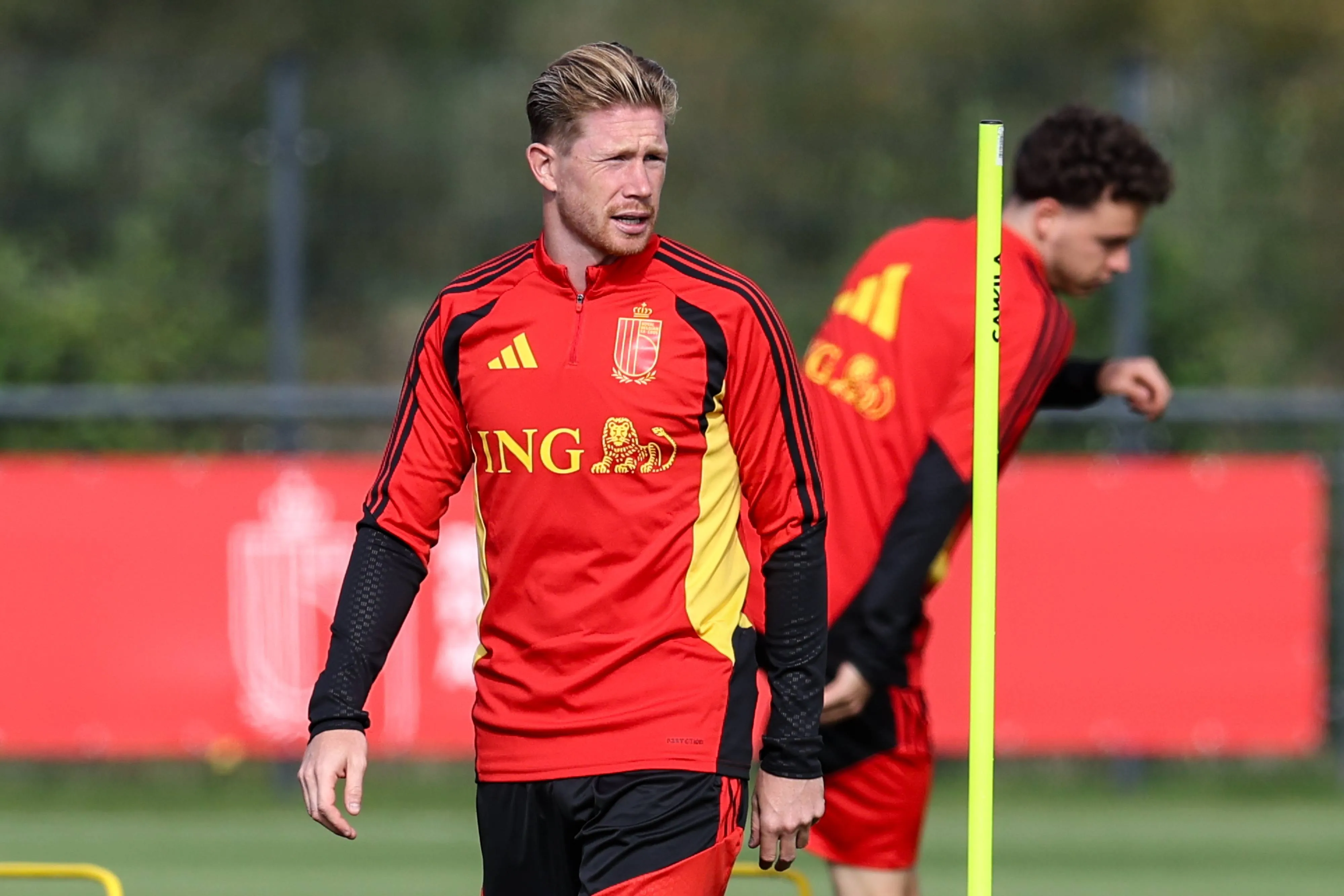 Kevin De Bruyne durante treino com a sele&ccedil;&atilde;o da B&eacute;lgica (Foto: IMAGO / Belga)
