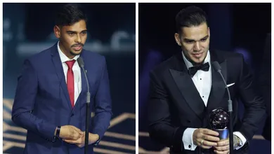 The Best: Ederson &eacute; eleito melhor goleiro e brasileiro ganha Pr&ecirc;mio Puskas por gola&ccedil;o na S&eacute;rie B