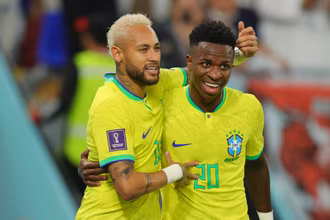 Ap&oacute;s passar Neymar, Vinicius J&uacute;nior est&aacute; a um gol de igualar lenda brasileira em LaLiga
